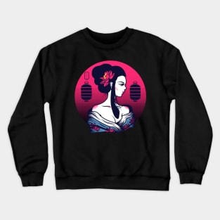 Geisha Lotus Crewneck Sweatshirt